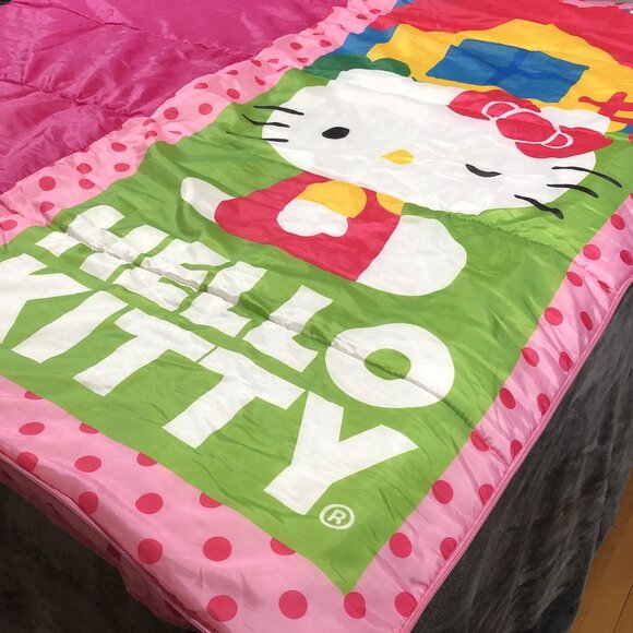 2013 HELLO KITTY Child Sleeping Bag 54" x 27" SANRIO Whimsical Cat Character - Picture 8 of 16